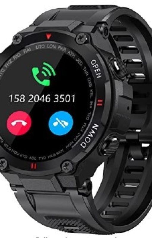 Military Fitness Tracker Compatible with iPhone Android SmartWatch by LuxuryWatchesStore