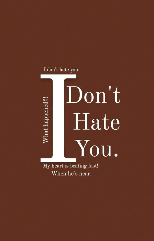 I Don't Hate You by idontneeeddto