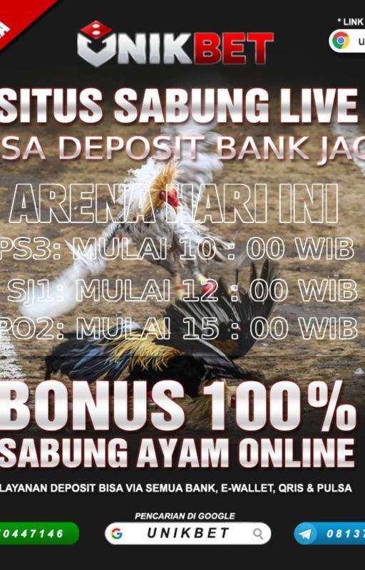 UNIKBET Link Daftar Sabung Ayam Online Via Bank Jago by UNIKBETSLOTGACOR