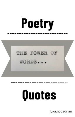 Poetry and quotes collection cover