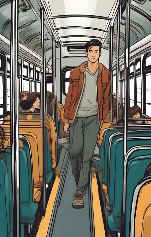 "Strangers on a Bus: The Enigmatic Charm of the Handsome Passenger" by sparklysomeone56