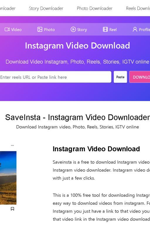 SaveInsta -  How to Download Instagram Reels with Ease by saveinstali