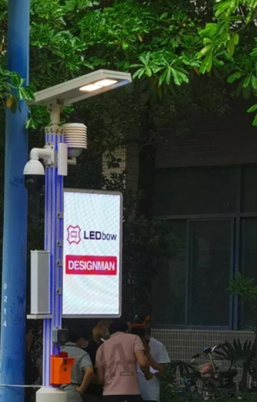 LED Intelligent Light Pole Display by keytechled