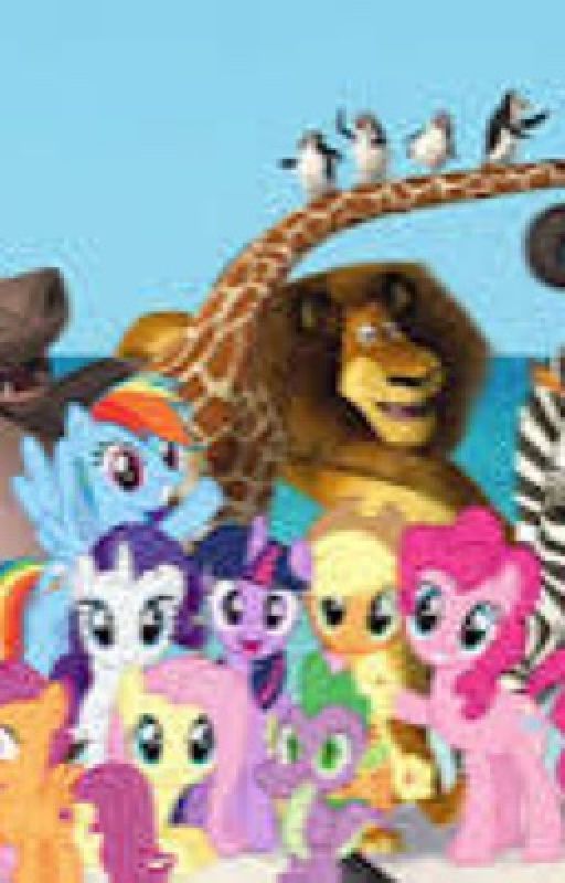 My Little Pony meets Madagascar by GTREX1012