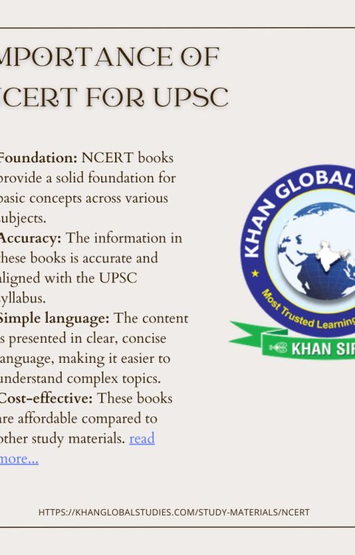 Importance of NCERT books for UPSC: by kgsncert