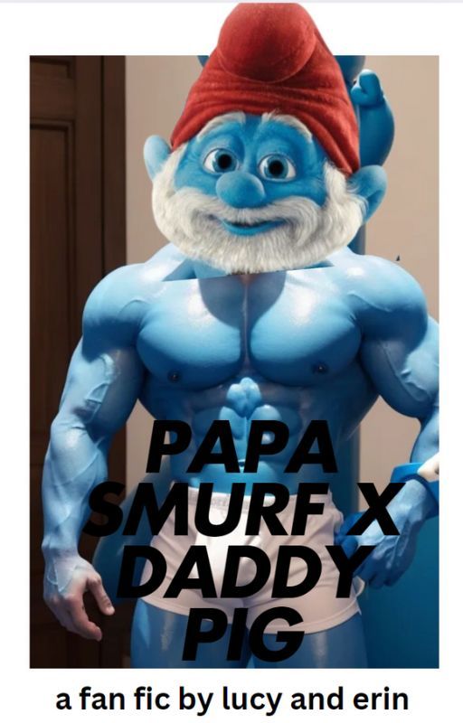 Papa Smurf x Daddy Pig by ErinFinlay