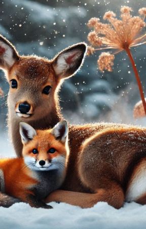 A fox and a deer by Snowflake_13671