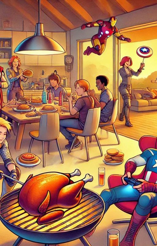 Avengers' Day Off:the ultimate house party by malcolmx292