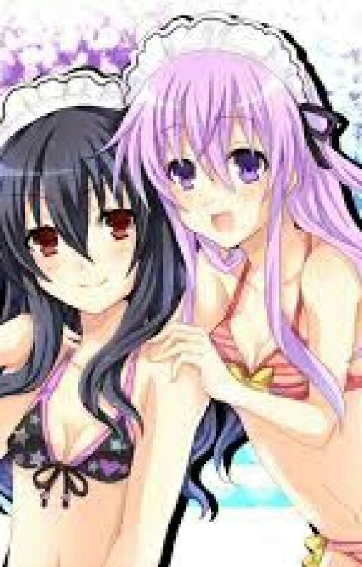 Nepgear X Male Reader X Uni Beach Day by Lunar_Legend