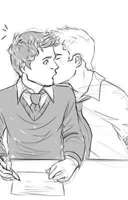 Work flirt. Destiel AU  cover