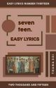 seventeen ᨀ easy lyrics。 by thana-ssi