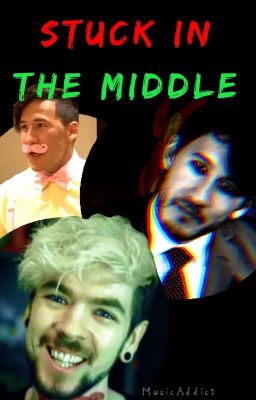 Stuck In The Middle - Darkiplier x Antisepticeye x Reader cover