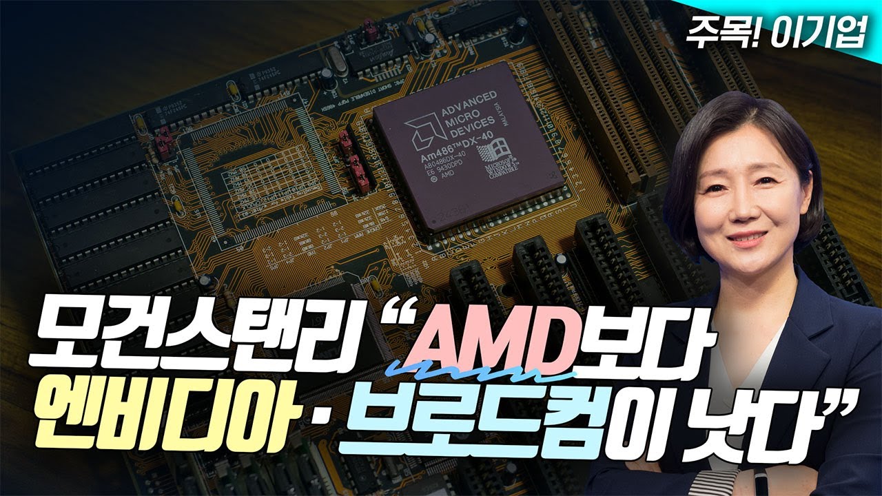 모건스탠리 "AMD보다 엔비디아·브로드컴이 낫다"