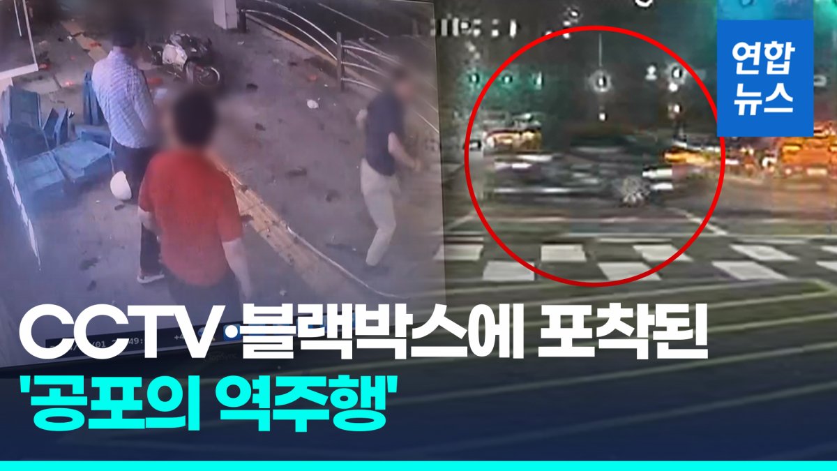  순식간에 밀고 지나가…CCTV·블랙박스에 찍힌 '공포의 역주행'