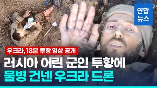 [영상] 우크라 드론에 두손 모은 러 군인…투항하려니 등 뒤 총격