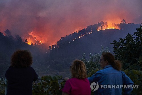 '하늘 채운 뿌연 연기'…포르투칼 페르나오 페로 시살 산불