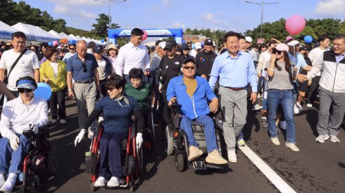 제주 연북로 '차 없는 거리' 걷기 행사