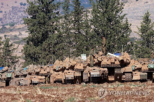 이스라엘, 레바논 접경지 봉쇄하고 거센 포격…"지상전 움직임"