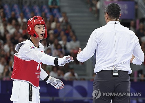 '시스템 오류에 철렁' 태권도 서건우, 뒤늦은 '정심'에 기사회생