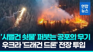 [영상] 낮게 날다 '2천도' 쇳물로 불바다…우크라 공포의 드론무기 위력