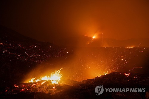 '1만1천명 이상 대피령'…캘리포니아 남부 산불 확산