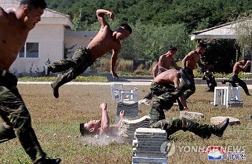 N. Korean leader inspects special operations unit