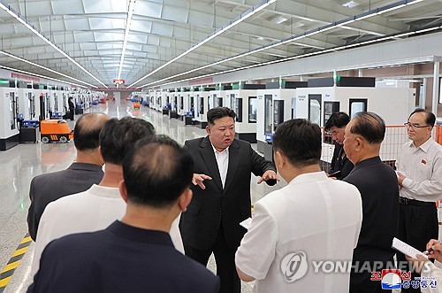 N. Korean leader visits industrial facilities