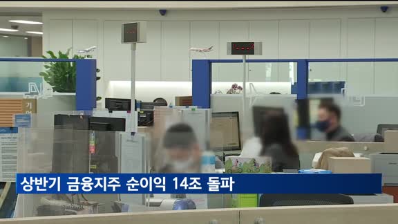 상반기 금융지주 순이익 14조원 돌파…고정이하여신비율, 0,90%