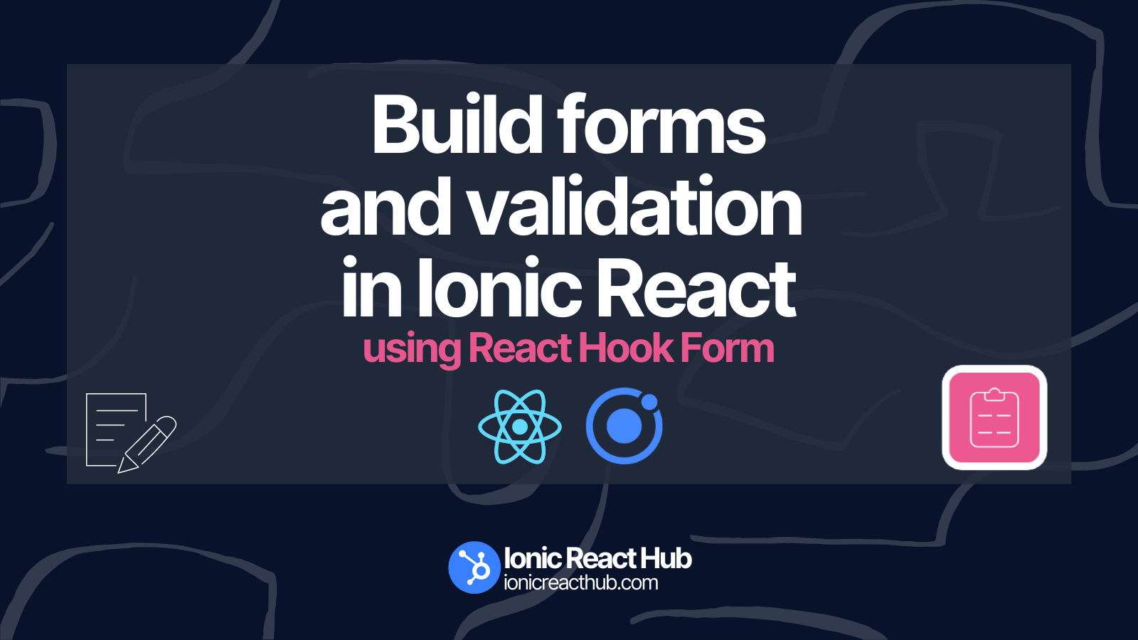 A really easy to use solution for building forms and validation in your Ionic React mobile apps.