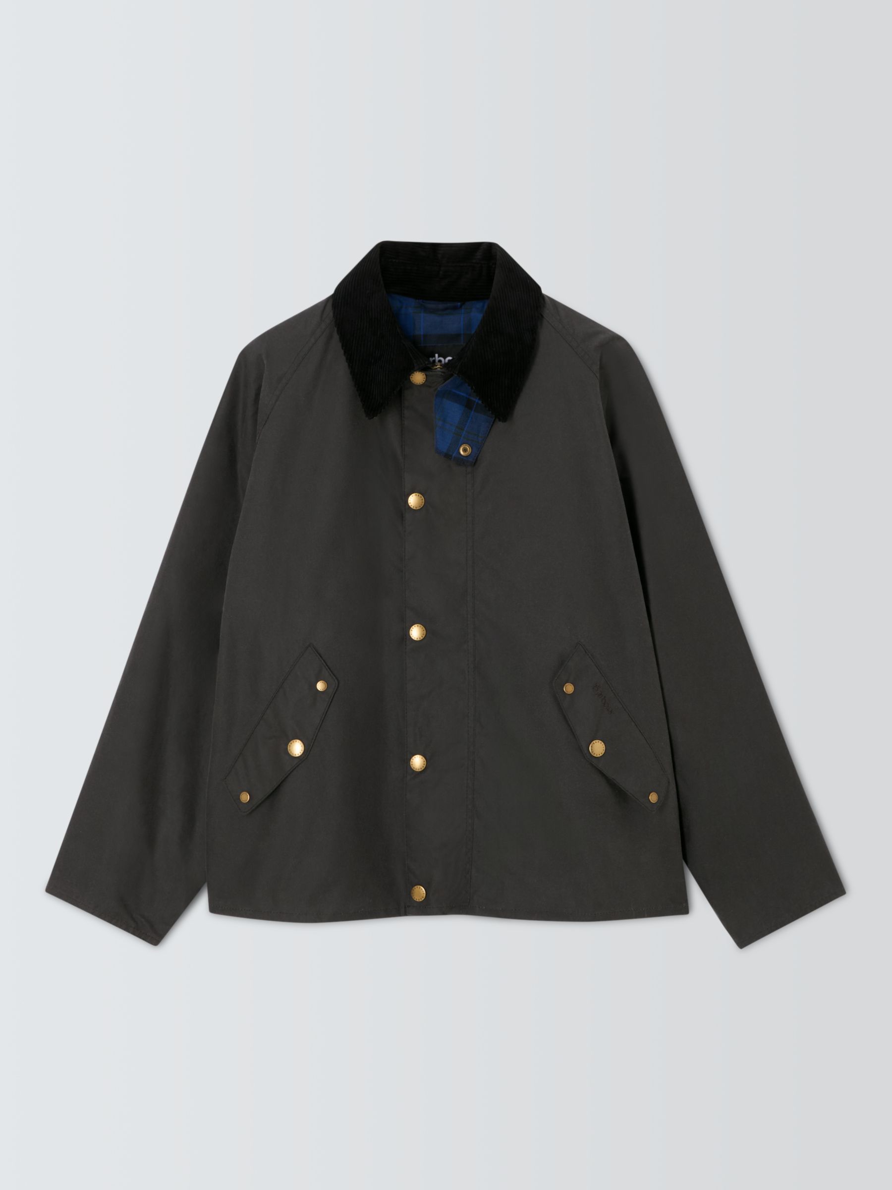 Barbour Tomorrow's Archive Porterdale Waxed Jacket, Charcoal, 36R