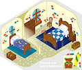 Klonoa and Gan's Bedroom by @Joeyboy by Kupok