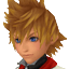 Roxas's Twilight Town journal portrait in Kingdom Hearts II.