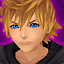 Roxas's card portrait in Kingdom Hearts Re:Chain of Memories.