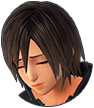 Xion's battle sprite when she has no HP left.