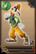 Goofy card (card 64) from Kingdom Hearts χ