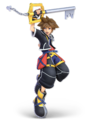 Sora in his Kingdom Hearts II outfit in Super Smash Bros. Ultimate.