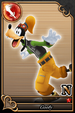 Goofy card 65 from Kingdom Hearts χ