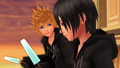 Roxas introducing Xion to sea-salt ice cream.