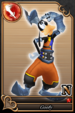 Goofy card 72 from Kingdom Hearts χ