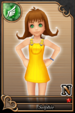 Selphie card (card 140) from Kingdom Hearts χ