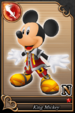 King Mickey card (card 80) from Kingdom Hearts χ