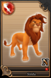 Simba card (card 101) from Kingdom Hearts χ