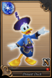 Donald Duck card (card 55) from Kingdom Hearts χ