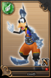 Goofy card (card 73) from Kingdom Hearts χ