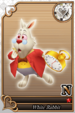 White Rabbit card (card 221) from Kingdom Hearts χ