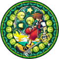 A variant of Sora's Station of Awakening used in merchandise, which contains a paopu fruit.