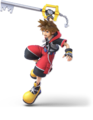 Sora in his Kingdom Hearts 3D: Dream Drop Distance outfit in Super Smash Bros. Ultimate.