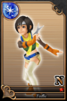 Yuffie card (card 126) from Kingdom Hearts χ