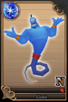 Genie card (card 82) from Kingdom Hearts χ