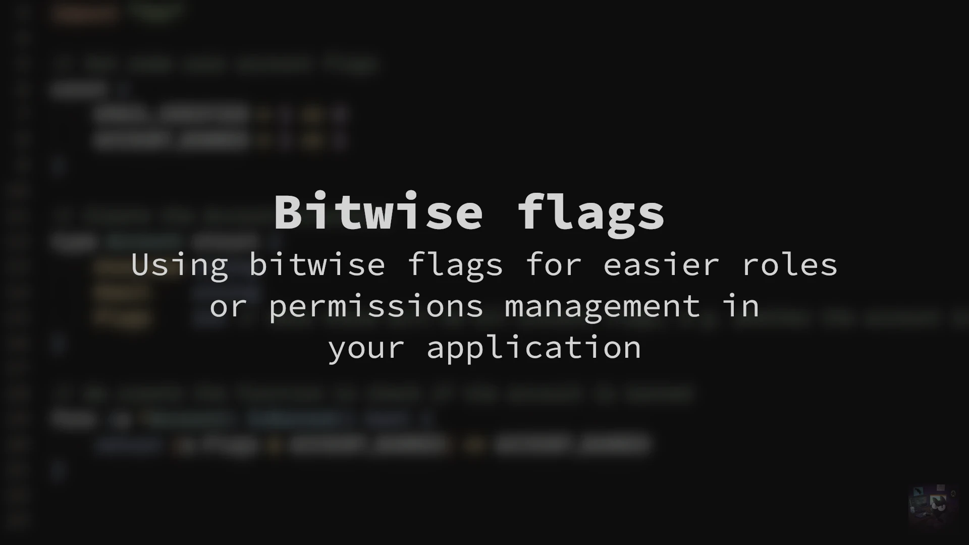 Bitwise flags are amazing, and you should use them